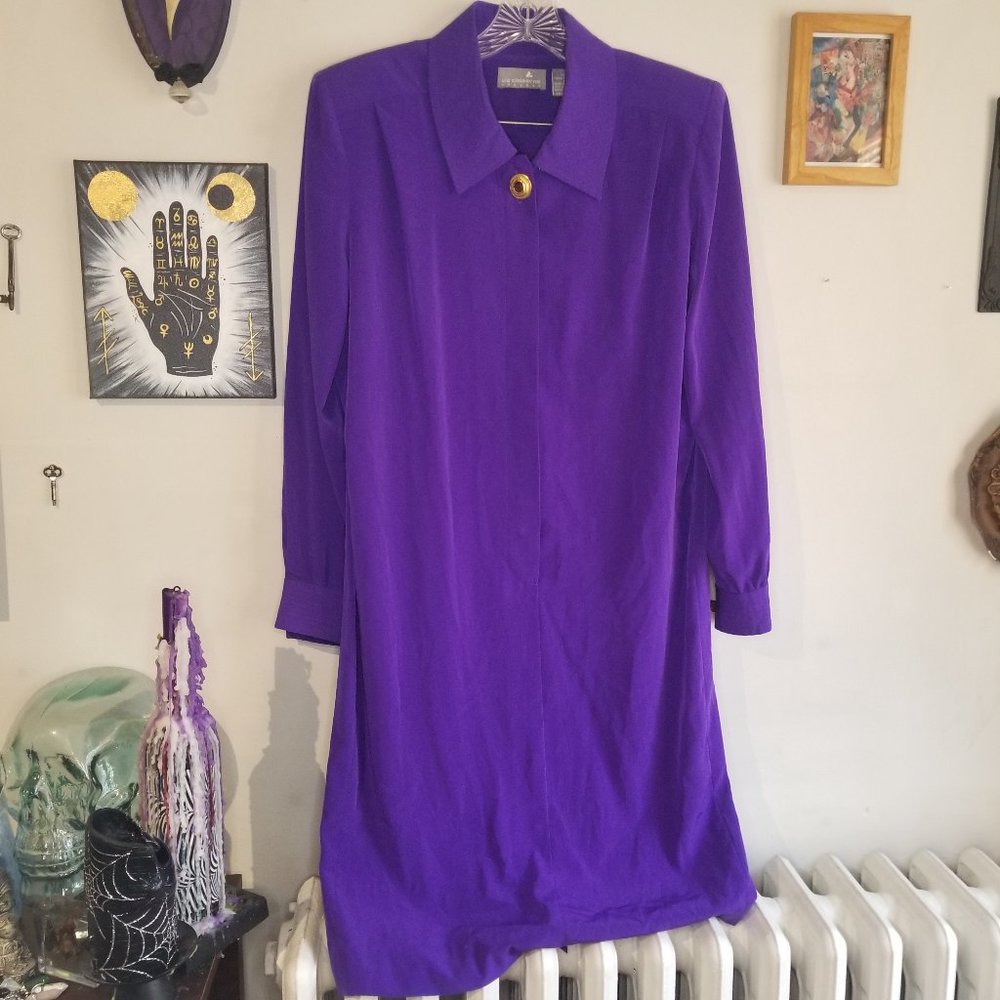 Liz Claiborne Vintage 90s y2k Purple Dress Size 10